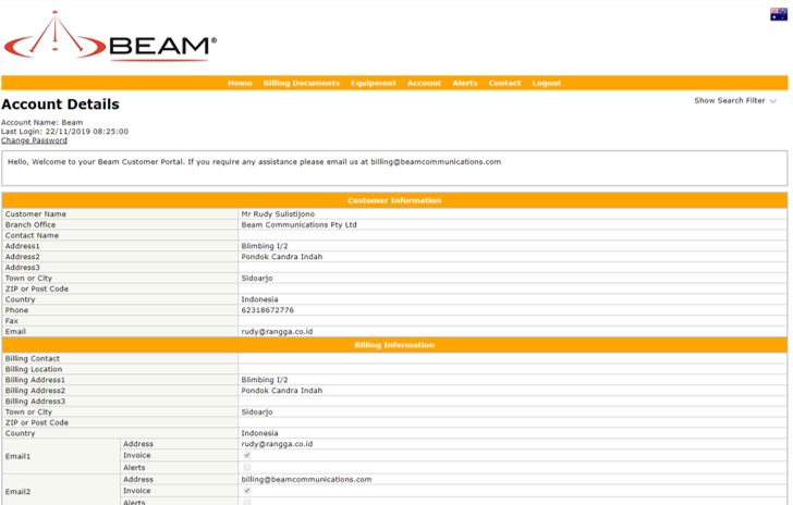 Portal Screen Once Logged In